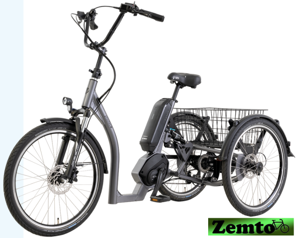 Elektro Dreirad Tamo AP mit Rahmenfederung, 7 Gang mit Freilauf